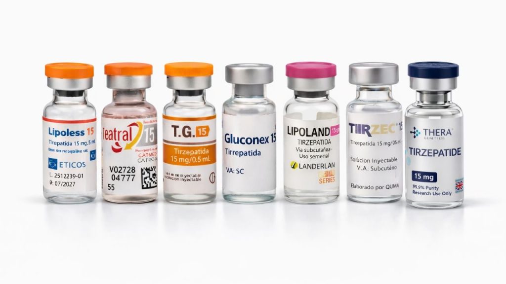 Kit Degusta 7 (1 TG, 1 Lipoless, 1 Tirzedral, 1 Gluconex, 1 Lipoland, 1 Tirzec, 1 Thera)